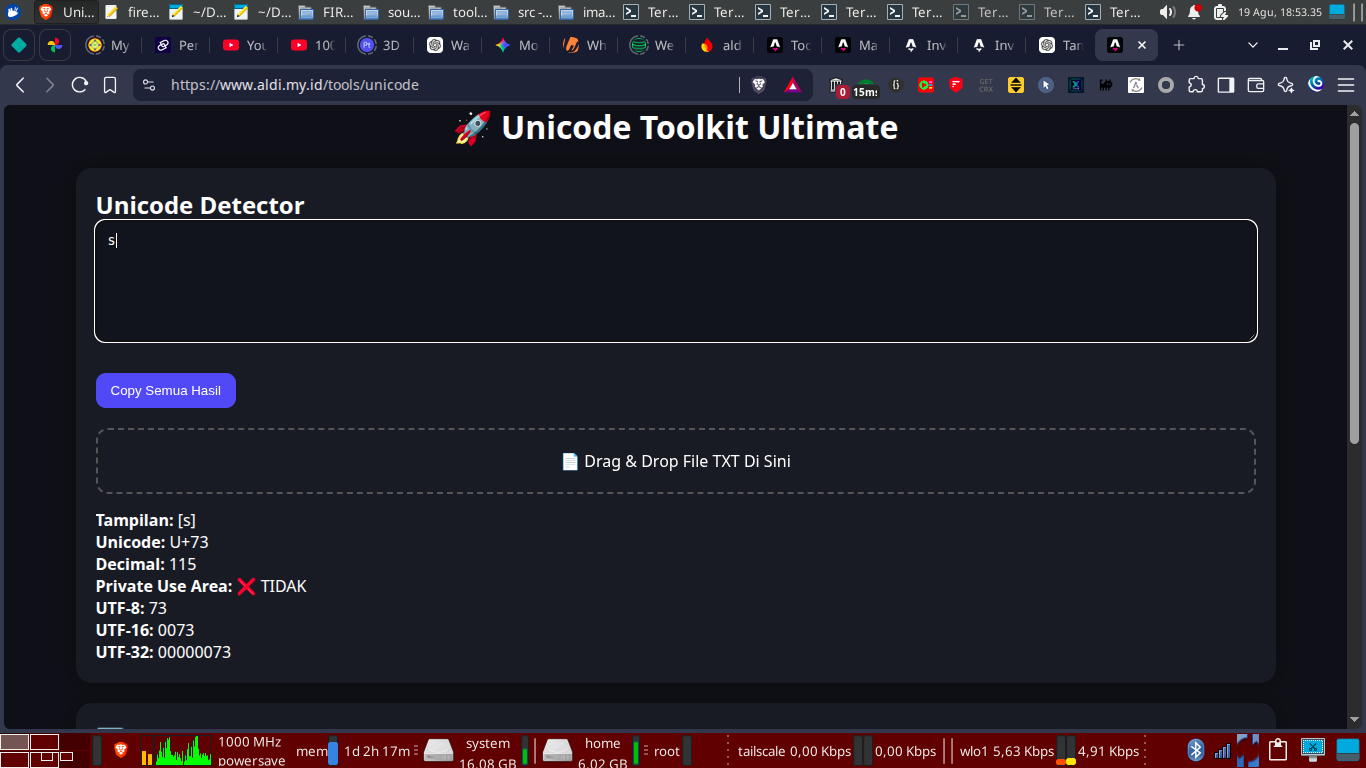 Unicode Tool